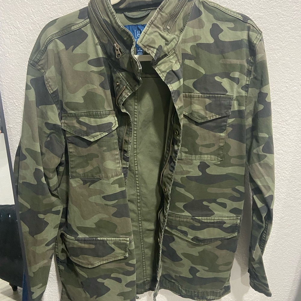 George Men's Green Camouflage Field Jacket